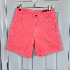 Vineyard Vines Neon Hot Pink Island Cotton Shorts Mens 28